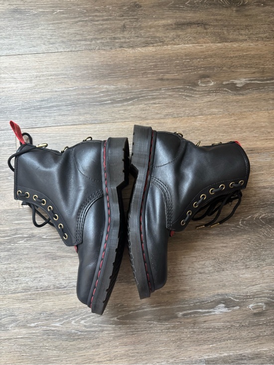 Dr. Martens 1460 Year of the Rabbit Leather Lace Up Boots Black Men 7/ Women 8 main image 6